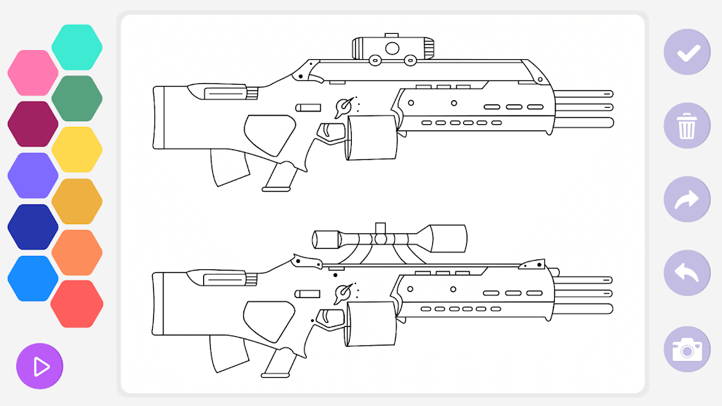 武器与枪支填色书安卓版图2