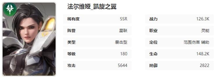 星际52区法尔维娅怎么样 法尔维娅角色技能属性介绍图1