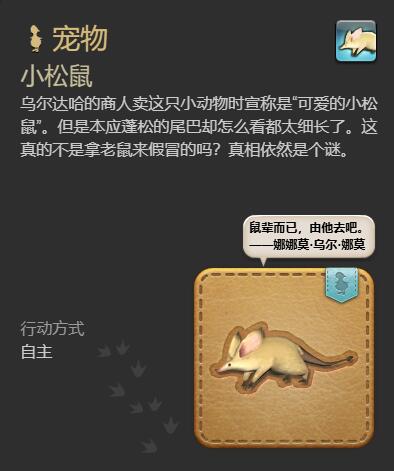 ff14小松鼠宠物获得方法图6