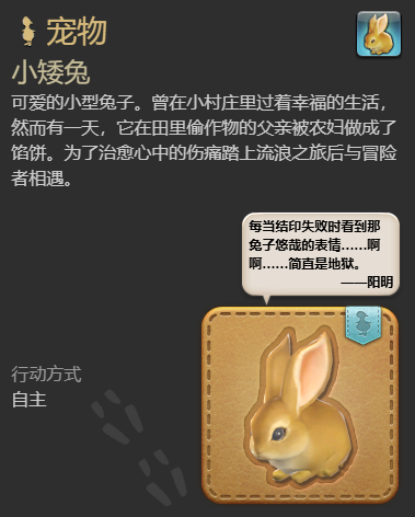 ff14小矮兔宠物获得方法图5